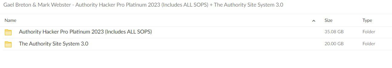Gael Breton & Mark Webster - Authority Hacker Pro Platinum 2023 (Includes ALL SOPS) + The Authority Site System 3.0