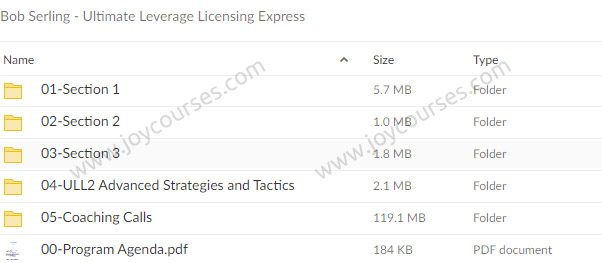 Bob Serling - Ultimate Leverage Licensing Express