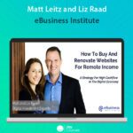 Matt Leitz and Liz Raad - eBusiness Institute