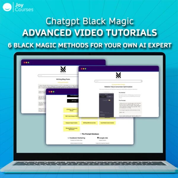 Chatgpt Black Magic Advanced Video Tutorials, 6 Black Magic Methods for Your own AI Expert