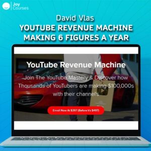 David Vlas YouTube Revenue Machine Making 6 Figures A Year Full Course