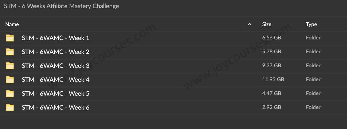 STM - 6 Weeks Affiliate Mastery Challenge