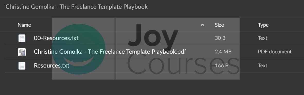 Christine Gomolka – The Freelance Template Playbook