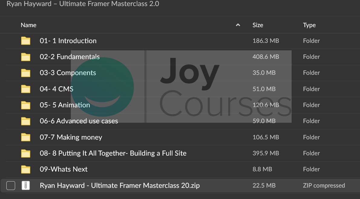 Ryan Hayward – Ultimate Framer Masterclass 2.0