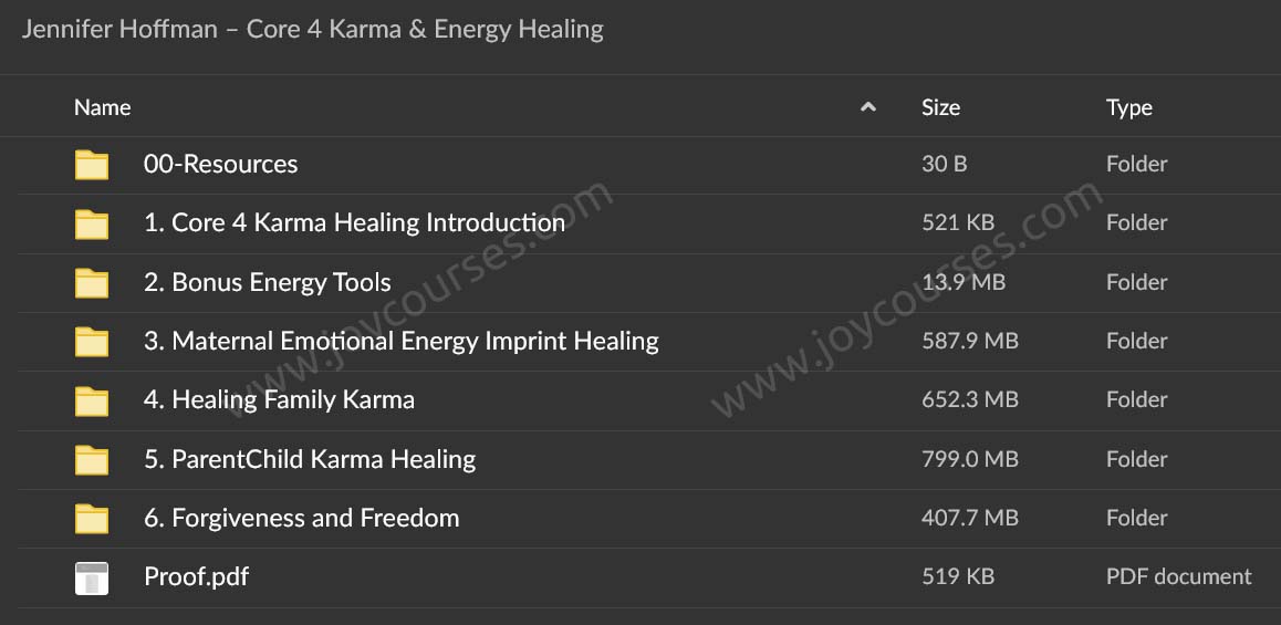 Jennifer Hoffman – Core 4 Karma & Energy Healing