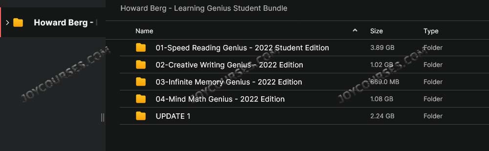 Howard Berg – Learning Genius Student Bundle