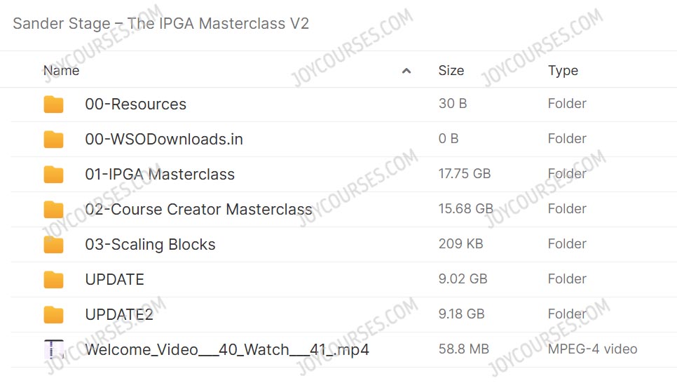 Sander Stage – The IPGA Masterclass V2