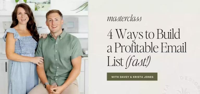 Davey and Krista – Grow a Profitable Email List